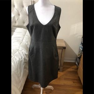 Gray knee length dress